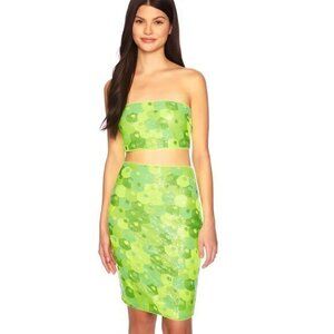 Susana Monaco Sequined Crop Tube Top - NWOT